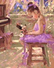 Картина по номерам Paintboy PK 26015 (GX 28585) Прекрасная балерина 40х50 см
