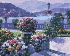Картина по номерам Paintboy GX 27595 Сиреневая набережная 40x50 см