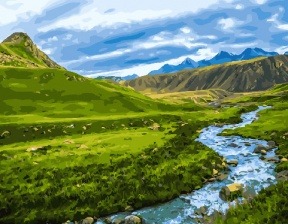 Картина по номерам Paintboy GX 30094 Горные виды 40x50 см