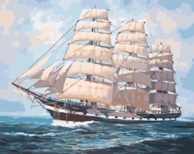 Картина по номерам Paintboy GX 34150 Фрегат в пути 40x50 см