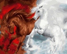 Картина по номерам Paintboy GX 23155 Добро и Зло 40x50 см