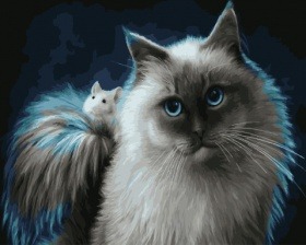 Картина по номерам Paintboy GX 29836 Необычные друзья 40x50 см