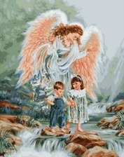 Картина по номерам Paintboy GX 4591 Ангел-хранитель 40x50 см