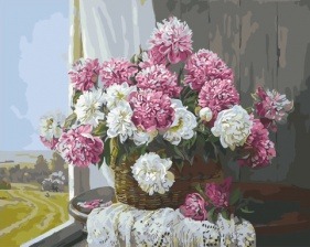Картина по номерам Paintboy GX 29430 Мамины пионы 40x50 см