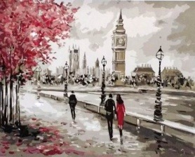 Картина по номерам Paintboy GX 4186 Осень в Лондоне 40x50 см