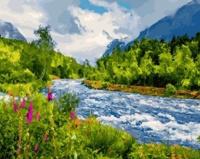 Картина по номерам GX 27397 Бурная река 40x50 см