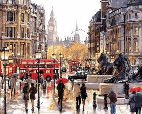 Картина по номерам Paintboy GX 9795 Лондонская улица 40x50 см
