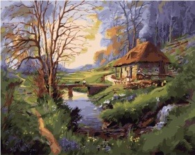 Картина по номерам Paintboy GX 34297 Одинокая избушка 40x50 см
