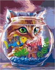 Картина по номерам Paintboy GX 36463 Охотник за рыбкой 40х50 см