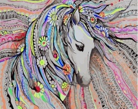 Картина по номерам Paintboy GX 25768 Милая лошадка 40x50 см