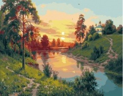 Картина по номерам Paintboy GX 27883 Вечерний пейзаж 40x50 см