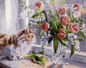Картина по номерам Paintboy GX 29473 Заинтересованный взгляд 40x50 см