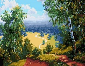 Картина по номерам Paintboy GX 29909 Летом на пригорке 40x50 см