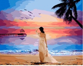 Картина по номерам Paintboy GX 29454 Тропический закат 40x50 см