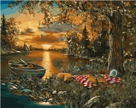 Картина по номерам Paintboy GX 34123 Привал рыбака 40x50 см