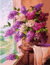 Картина по номерам Paintboy GX 24766 Утренняя сирень 40х50 см