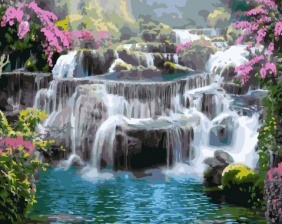 Картина по номерам Paintboy GX 33115 Каскад водопадов 40x50 см
