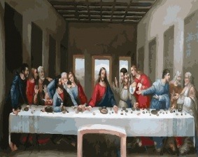Картина по номерам Paintboy PK 18099 (GX 26691) Тайная вечеря (Да Винчи) 40x50 см
