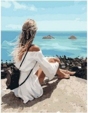 Картина по номерам Paintboy PK 68013 Наслаждение морем 40х50 см