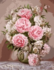 Картина по номерам Paintboy GX 9683 Букет пионов (Бузин) 40x50 см
