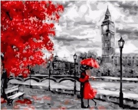 Картина по номерам Paintboy GX 32168 Свидание у Темзы 40x50 см