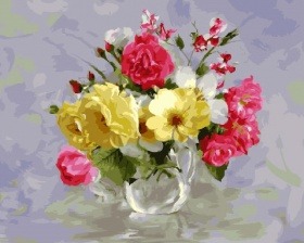 Картина по номерам Paintboy GX 27856 Букет из полевых цветов 40x50 см