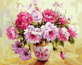Картина по номерам Paintboy GX 9389 Пионы в вазе (худ. Джанильятти Антонио) 40x50 см