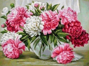 Картина по номерам Paintboy GX 9475 Пышные пионы 40x50 см