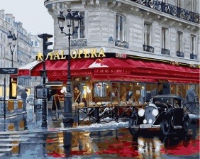 Картина по номерам Paintboy GX 33250 Королевская опера дождливым вечером 40x50 см