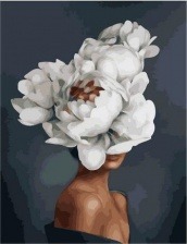 Картина по номерам Paintboy GX 29284 Девушка-цветок. Изящество (Джадд Эми) 40х50 см
