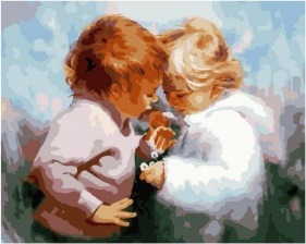 Картина по номерам Paintboy GX 37808 Детская невинность 40х50 см