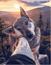 Картина по номерам Paintboy GX 28953 Ласковый зверь 40x50 см
