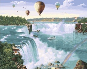Картина по номерам Paintboy GX 28735 Водопады 40x50 см