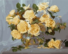 Картина по номерам Paintboy GX 27417 Желтые розы 40x50 см