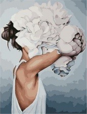 Картина по номерам Paintboy GX 36946 Девушка-цветок. Легкая небрежность (Джадд Эми) 40х50 см