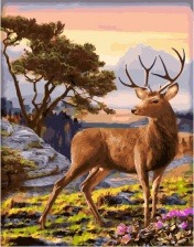 Картина по номерам Paintboy GX 33761 Внимательный олень 40x50 см