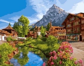 Картина по номерам Paintboy GX 27609 Отпуск в Швейцарии 40x50 см