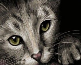 Картина по номерам Paintboy GX 32909 Кошка 40x50 см
