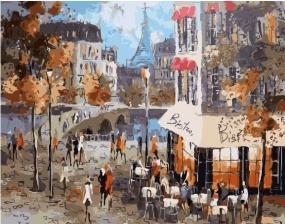 Картина по номерам Paintboy GX 26804 Парижская улица 40x50 см