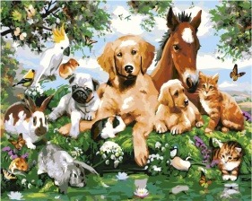 Картина по номерам Paintboy GX 33781 Животный мир 40x50 см