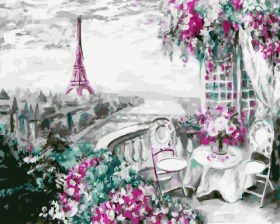 Картина по номерам Paintboy GX 32751 Парижский балкончик 40x50 см