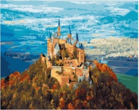 Картина по номерам Paintboy PK 49022 Замок на вершине горы 40x50 см