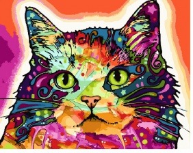 Картина по номерам Paintboy GX 25863 Фэнтези-кот 40x50 см