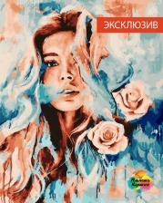 Картина по номерам Paintboy PK 6027 (GX 23282) Девушка и розы 40x50 см