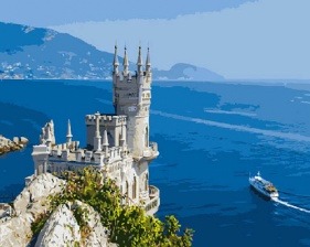 Картина по номерам Paintboy GX 8564 Ласточкино гнездо 40x50 см