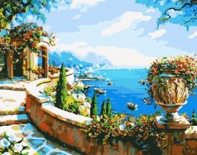 Картина по номерам Paintboy GX 7197(GX7615) Ротонда у моря 40x50 см