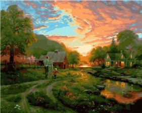 Картина по номерам Paintboy GX 28224 Вечерняя прогулка 40x50 см