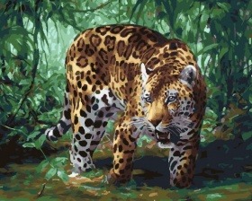 Картина по номерам Paintboy GX 25883 Леопард на охоте 40x50 см