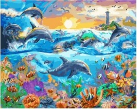 Картина по номерам Paintboy GX 37418 Красочное море/ Морские обитатели 40х50 см