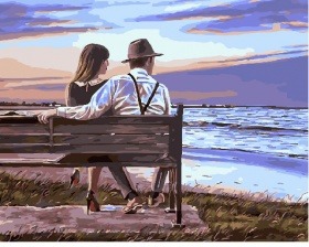 Картина по номерам Paintboy GX 25152 Закат на побережье 40x50 см